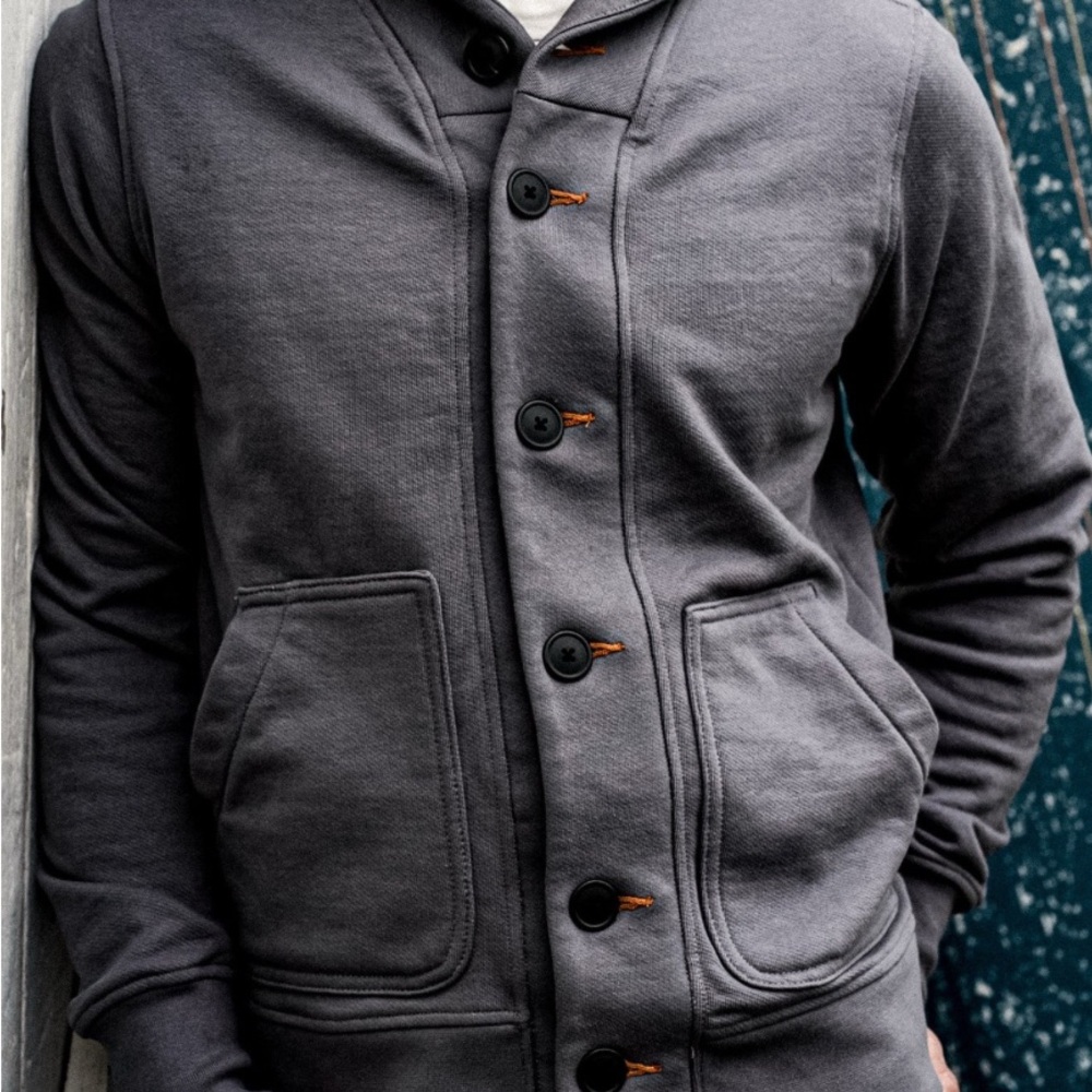 BODEGA | CARDIGAN
FRENCH TERRY SHAWL COLLAR CARDIGAN - Picture 3 of 3